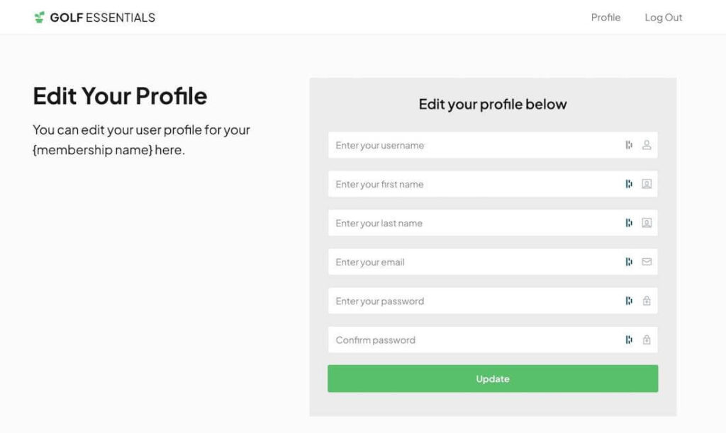 Edit Profile Edit Profile