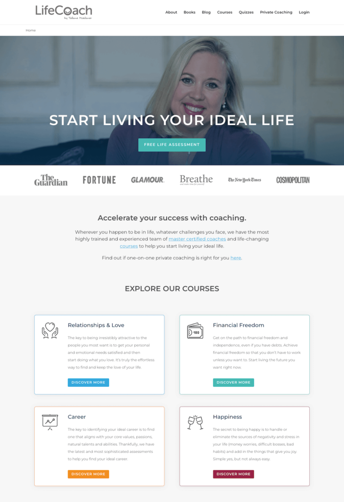 Life Coaching Website Life Coaching Website