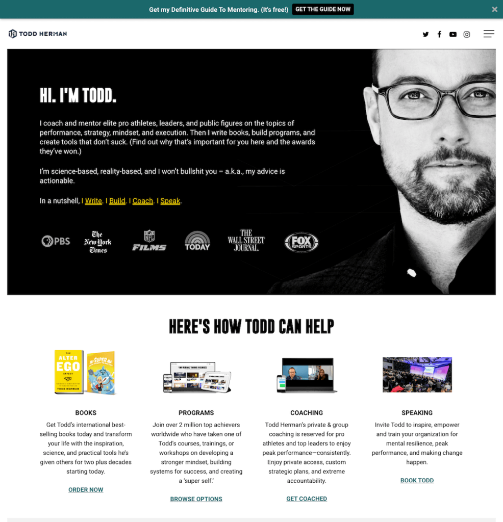 Personal Development Coach Website Personal Development Coach Website