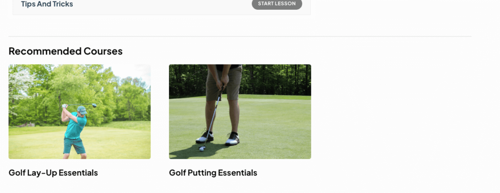 Recommended Courses Recommended Courses