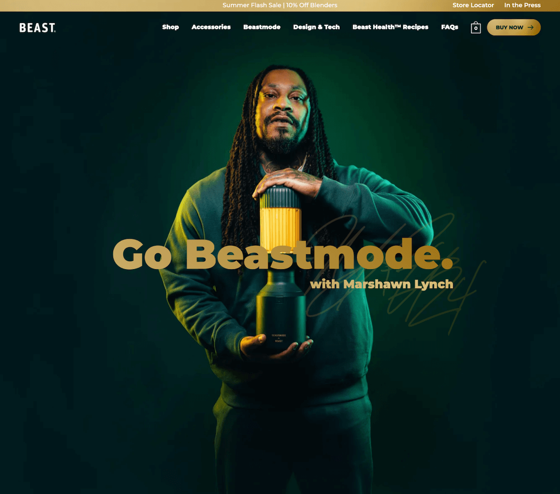Beast Mode Ecommerce Landing Page