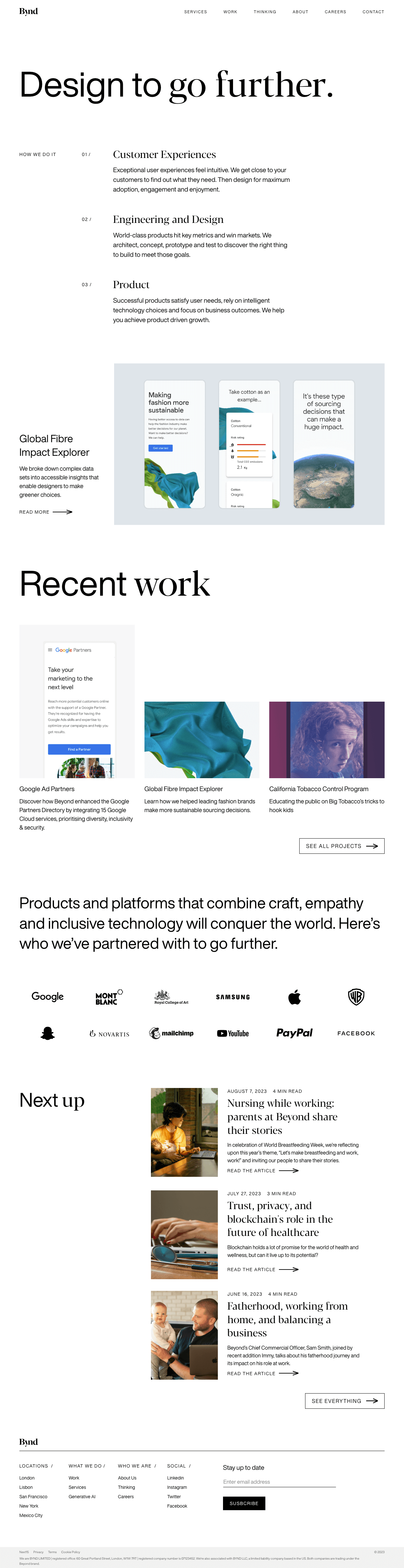 Beyond Agency Landing Page
