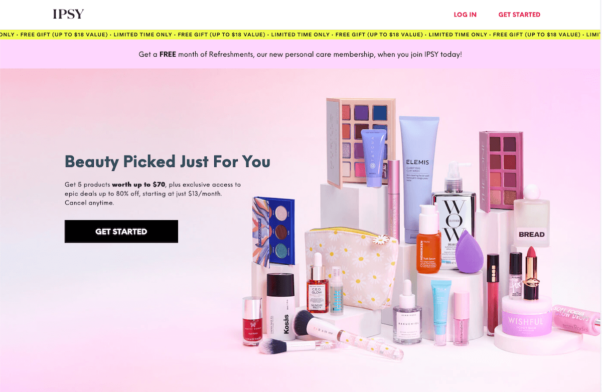 Ipsy Membership Site Examples