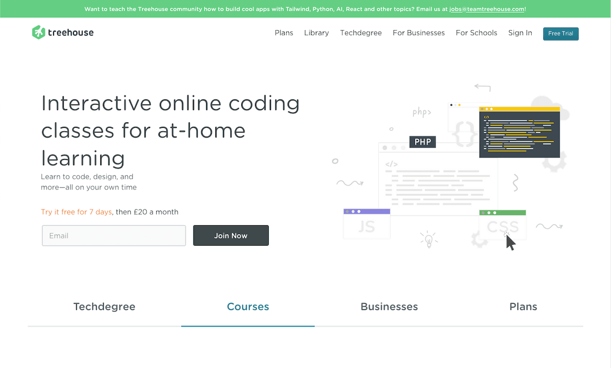 Team Tree House Membership Site Examples