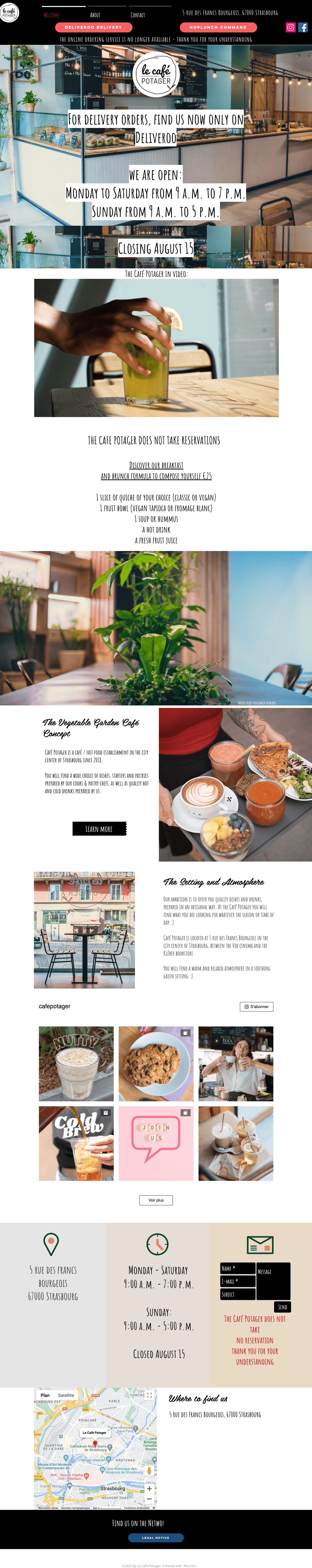 Coffee Shop Fast Food Landing Page