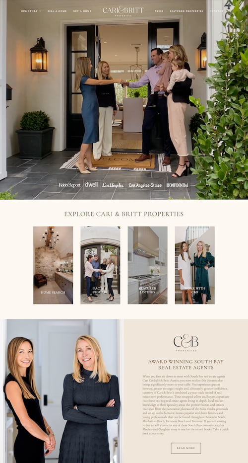 Cari & Britt Real Estate - OptimizePress