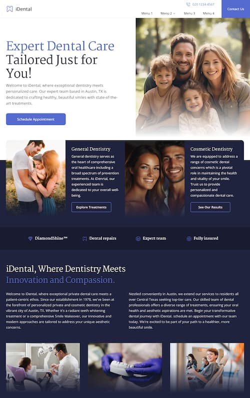 iDental Home Page