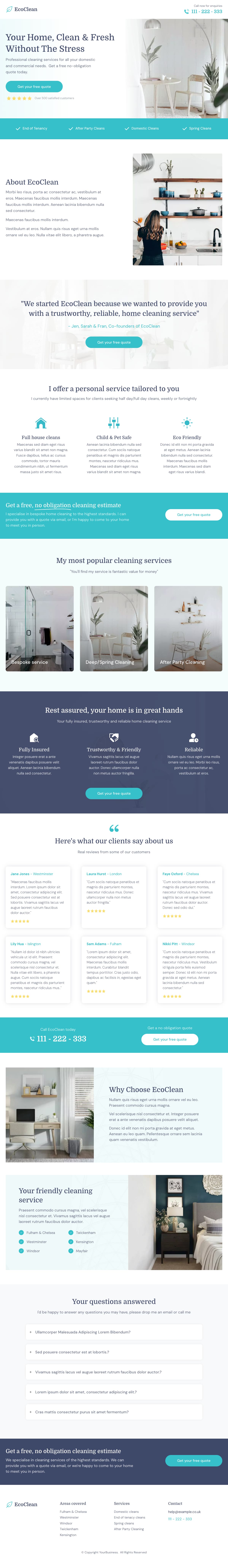 Local Business Home Page