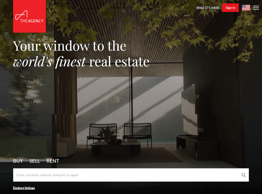 The Agency - Real Estate Landing Page