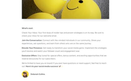 Social Growth Newsletter Thank You Page SM