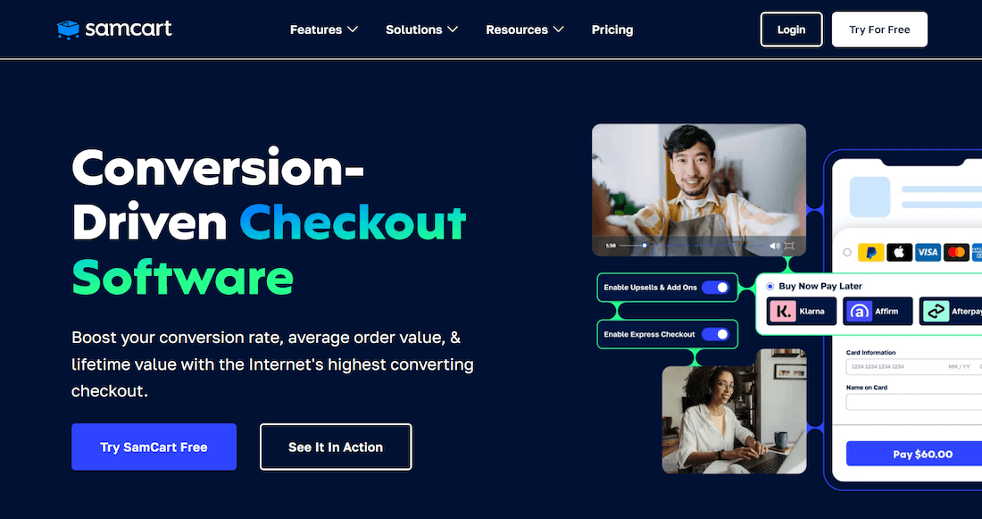 Samcart - Clickfunnels Alternative Samcart - Clickfunnels Alternative