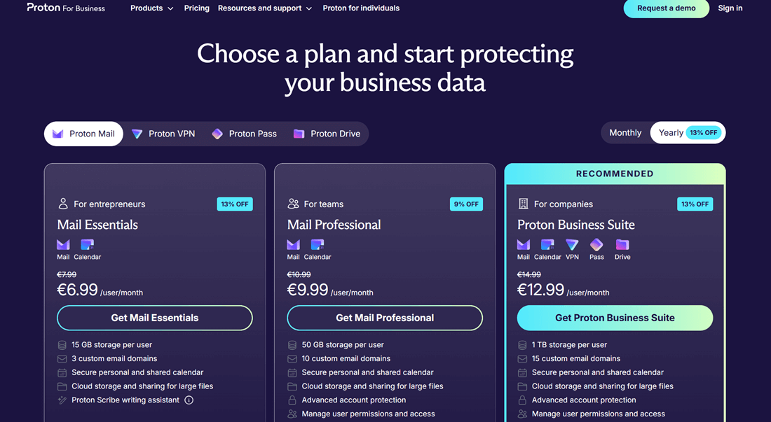 Pricing page - Proton Pricing page - Proton