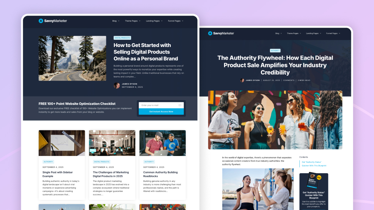 Savvy Theme 1 Savvy Theme 1