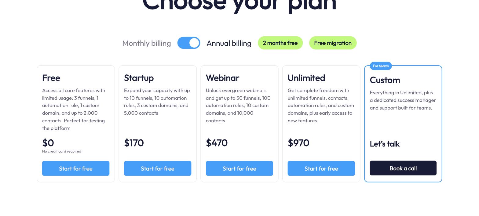 Systeme.io pricing plans in 2026 - GoHighLevel alternative Systeme.io pricing plans in 2026 - GoHighLevel alternative