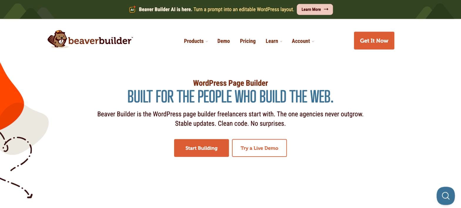 Beaver Builder WordPress page builder homepage Beaver Builder WordPress page builder homepage