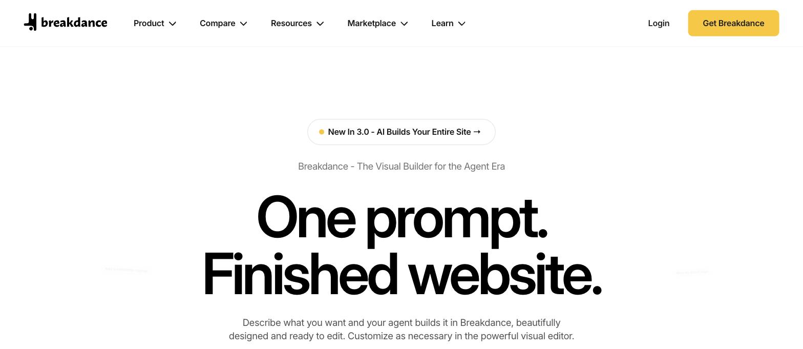 Breakdance WordPress builder homepage Breakdance WordPress builder homepage