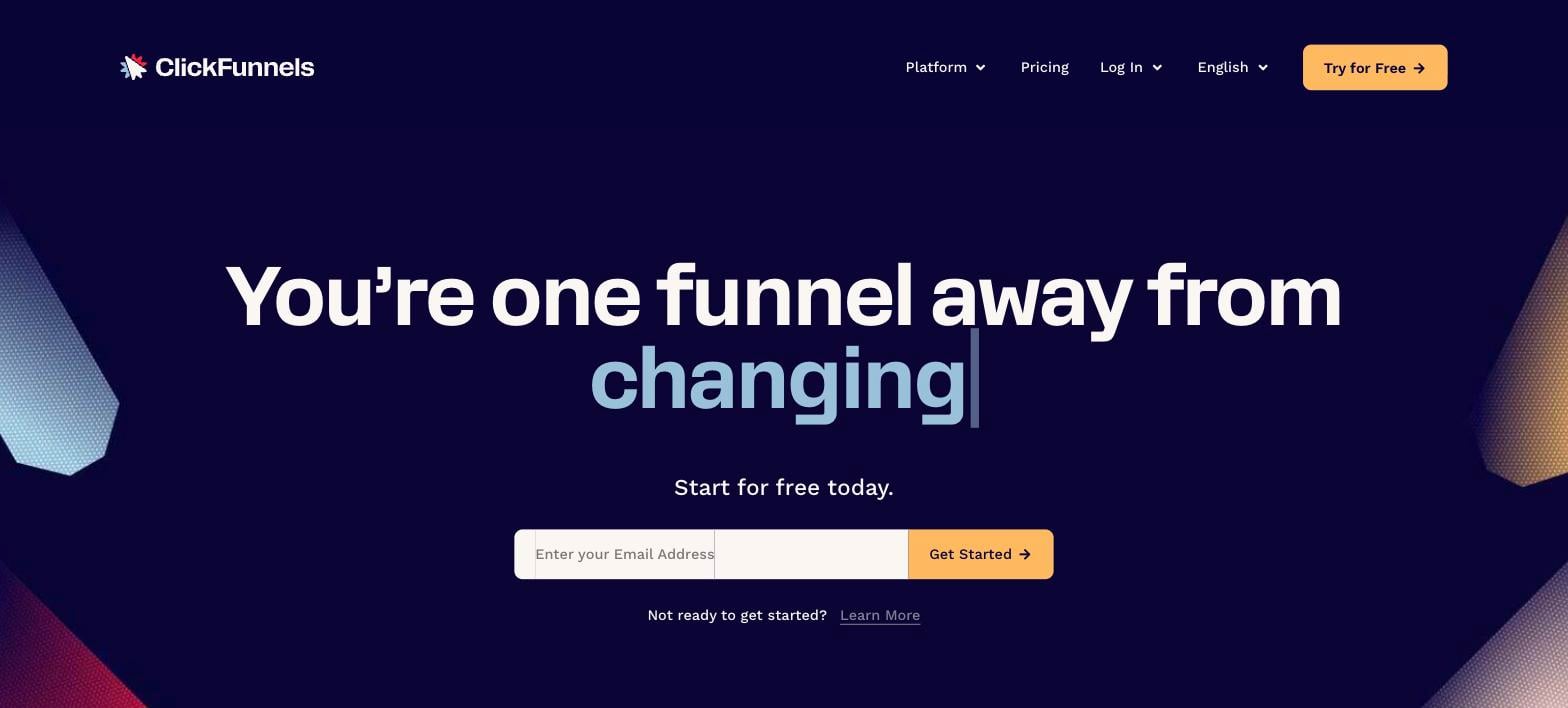 ClickFunnels homepage - SamCart Alternatives ClickFunnels homepage - SamCart Alternatives