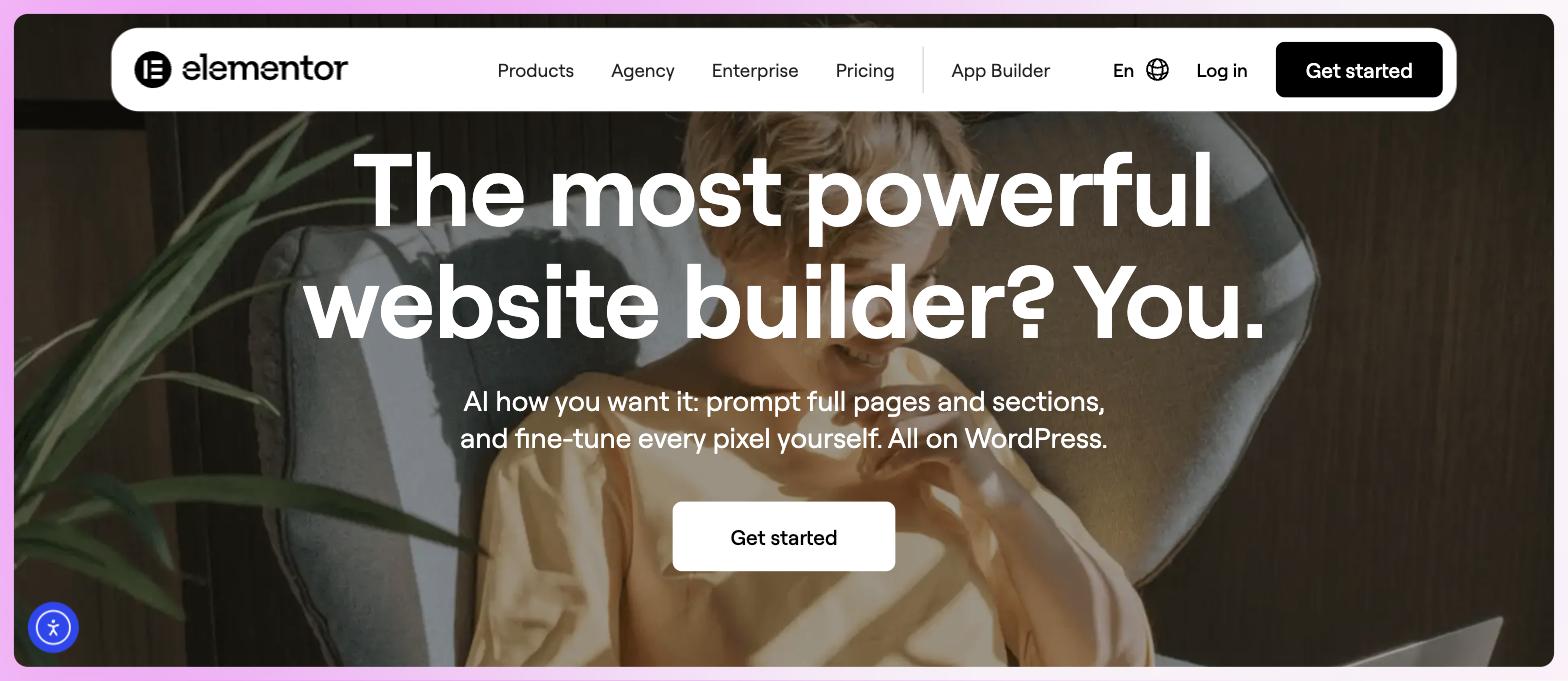 Elementor website builder homepage Elementor website builder homepage
