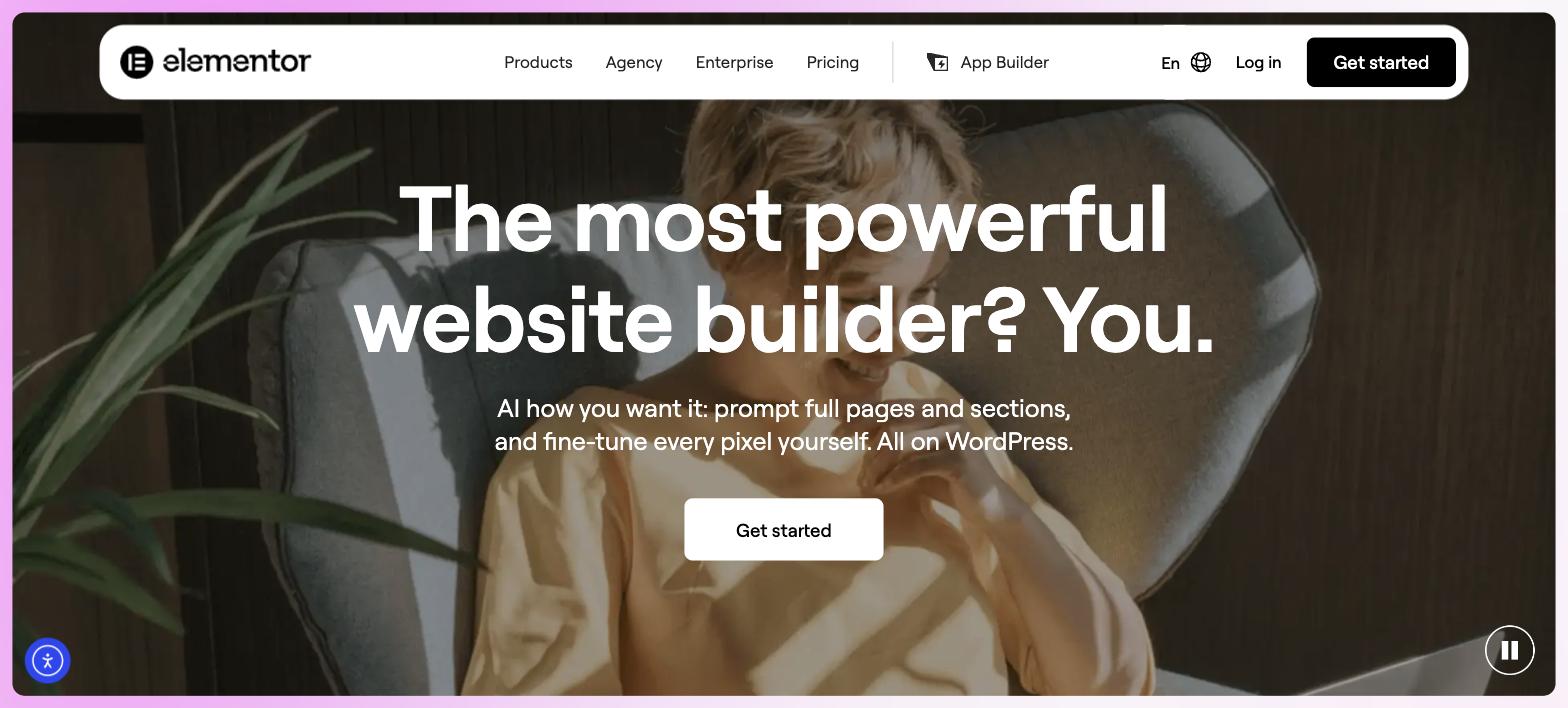 Elementor website builder homepage Elementor website builder homepage