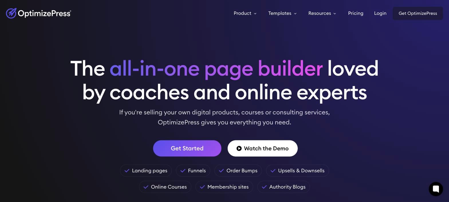 OptimizePress homepage - SamCart Alternatives OptimizePress homepage - SamCart Alternatives